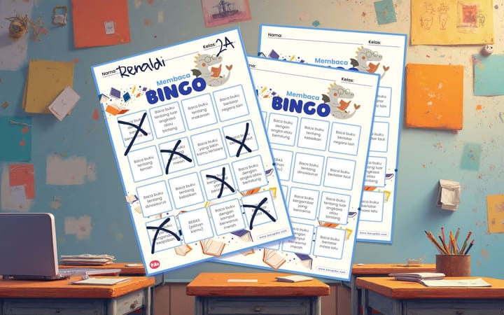 Bingo Buku di Kelas: Cara Seru untuk Membangkitkan Antusiasme Membaca